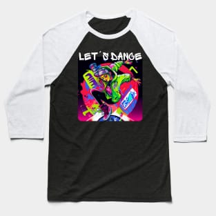 Woman In Graffiti Look Dancing In Disco 2 Baseball T-Shirt